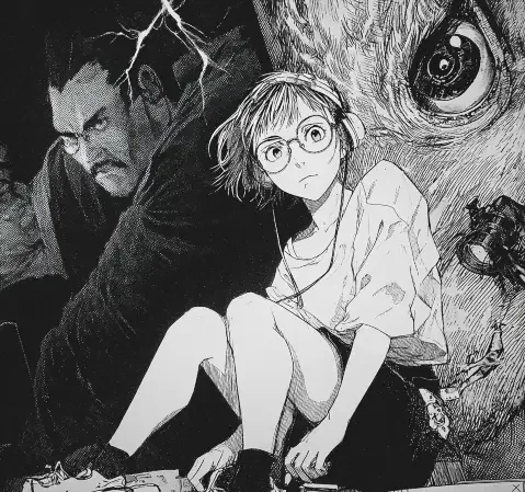 咚漫漫画阅读场景插画，展示多种题材漫画封面